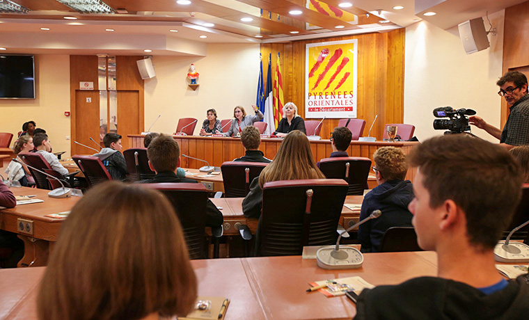 L'Assemblée départementale des Collégiens le 22 mai dernier