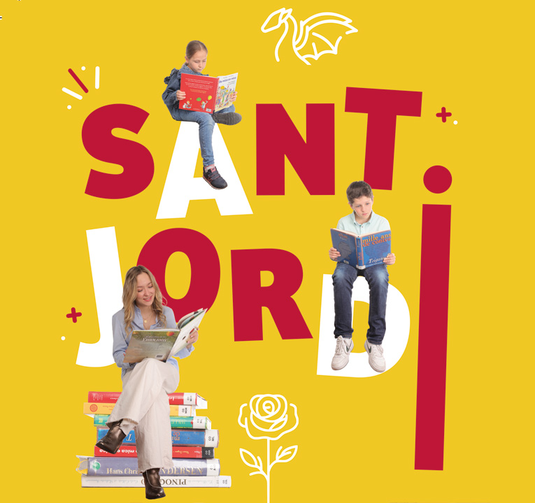 Aqui, celebrem la Sant Jordi !