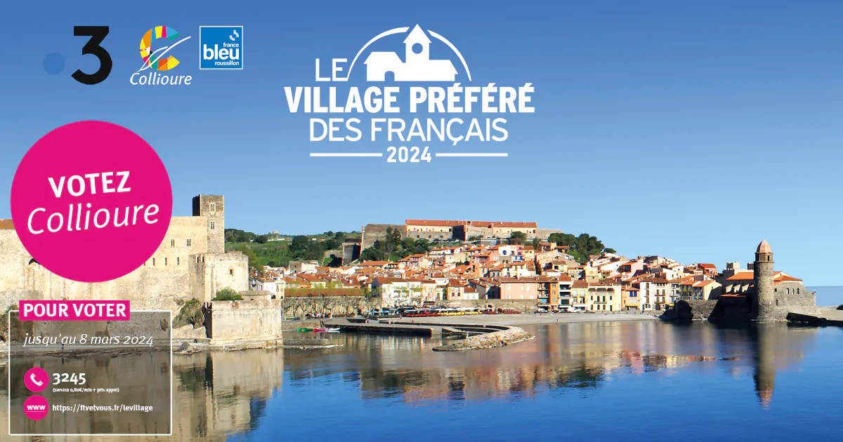 Collioure en lice pour devenir le village préféré des Français 2024 !